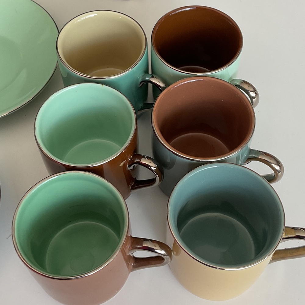 Saks Fifth Avenue Multicolor Espresso Mug Set. NWT - Picture 7 of 10